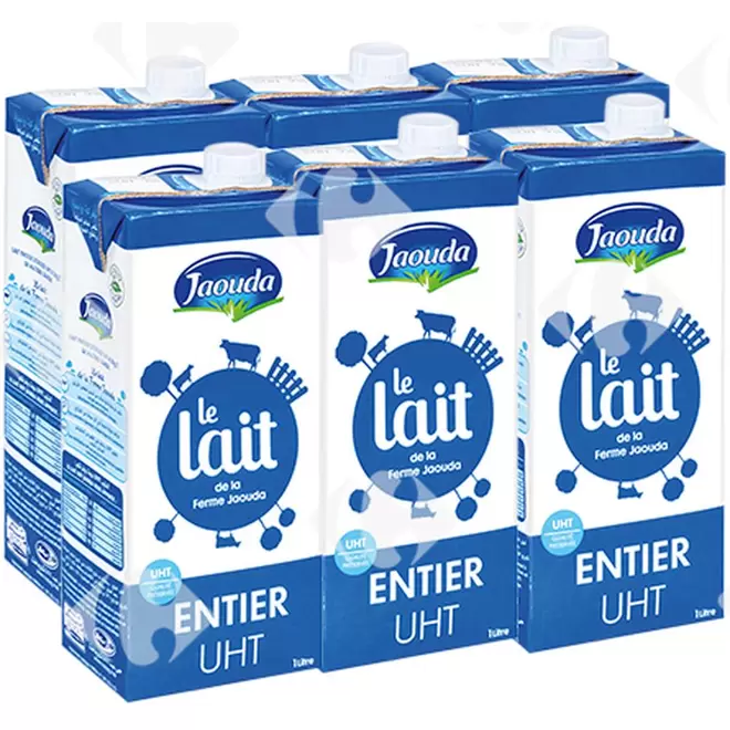 Pack Lait UHT Entier Jaouda 1L 6 unités