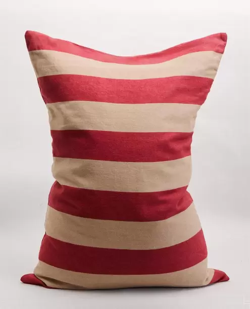 HOUSSE DE COUSSIN LIN RAYURES | KATHARINE POLE