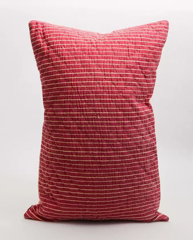 HOUSSE DE COUSSIN FLEURS ET RAYURES | KATHARINE POLE