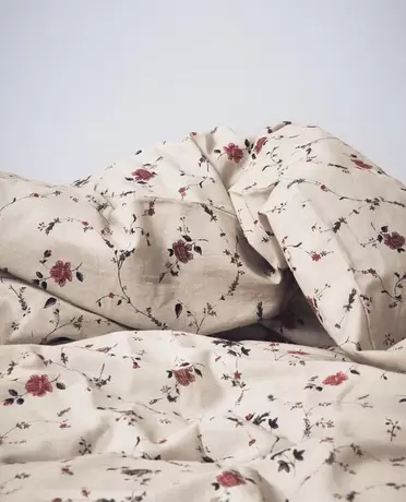 LINGE DE LIT COTON LIN FLEURS | KATHARINE POLE