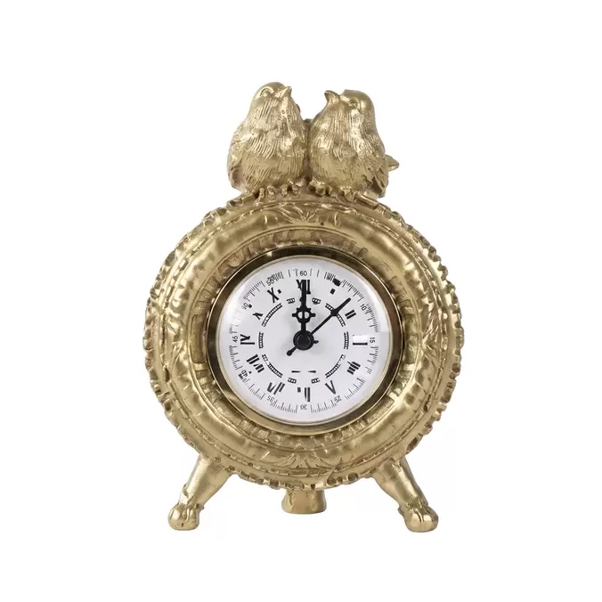 HORLOGE DÉCORATIVE OISEAUX 12,5×7×18,5 CM