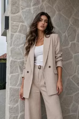 VESTE RAYÉE À MANCHES RETROUSSÉES