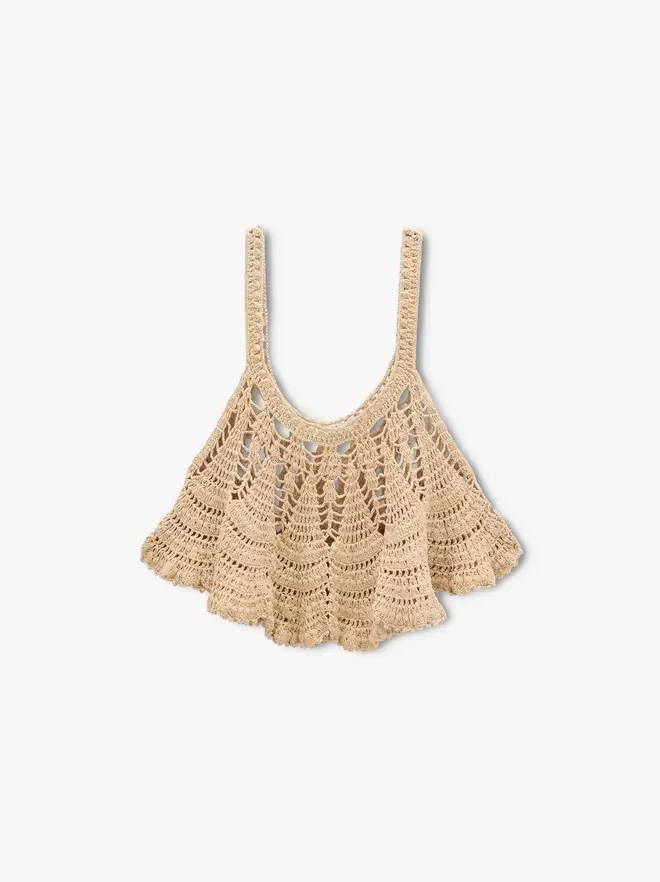 Top de maille avec bretelles 100% coton