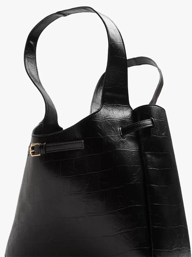 Sac shopper avec détail de ceinture