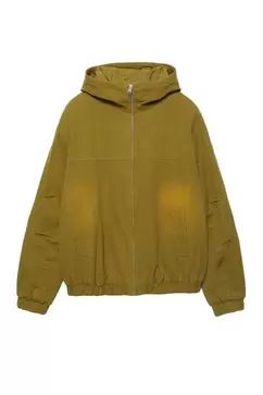 Veste à capuche avec détail délavé