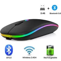 فأرة بلوتوث فأرة لاسلكية 2.4 جيجاهرتز صامتة فأرة بصرية مريحة مفتاح USB
