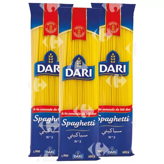 LOT SPAGHETTI DARI 500G 1 1 3