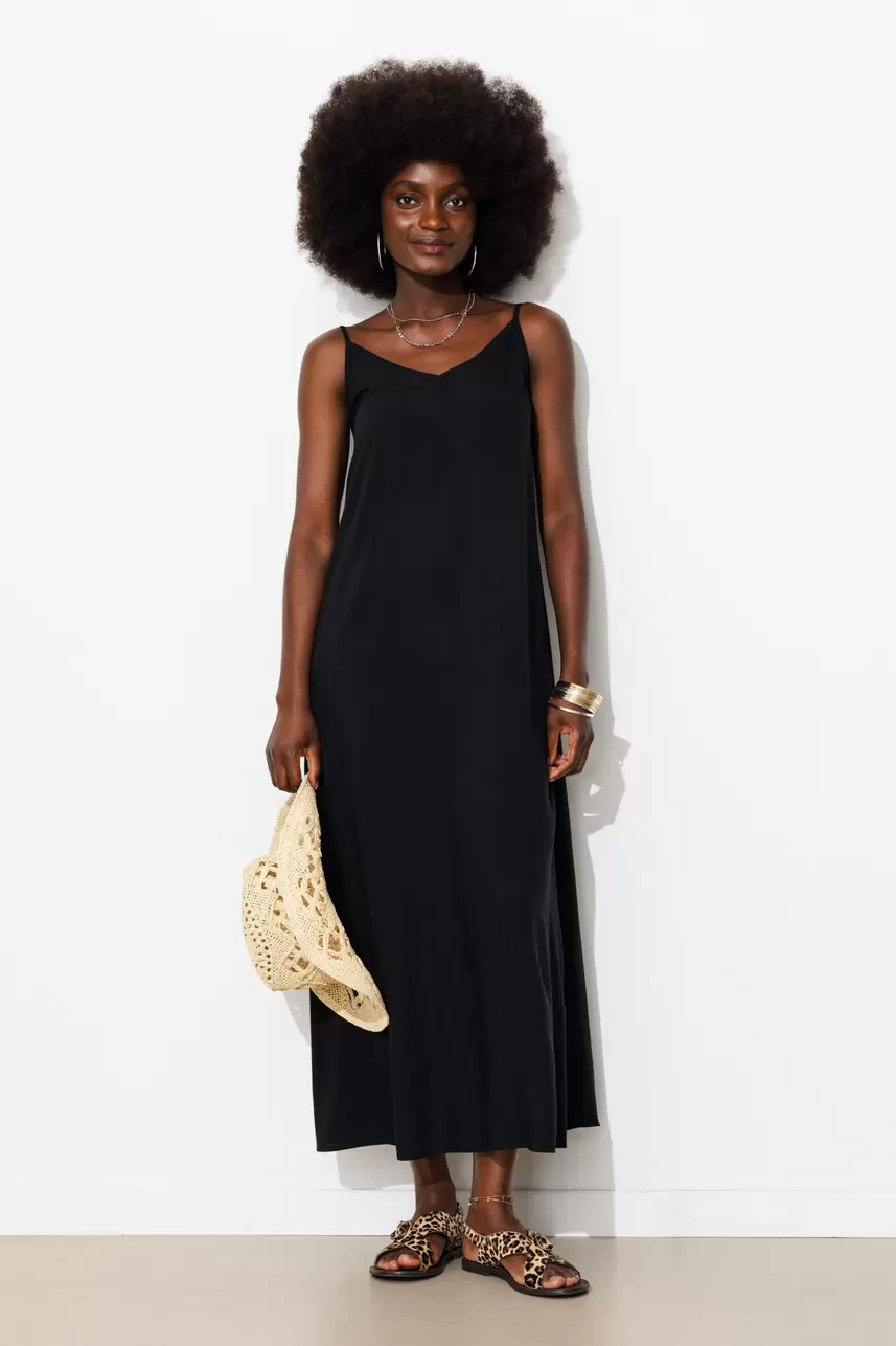 Robe longue à bretelles Femme