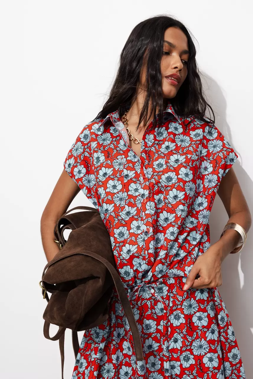 Chemise à fleurs Femme