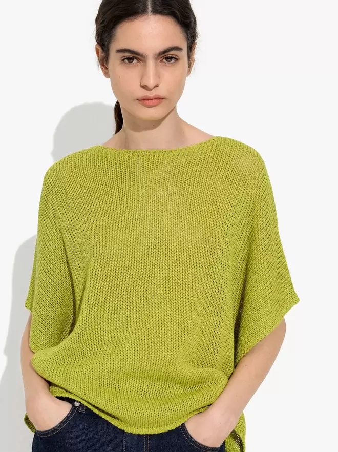 Blouse unie en maille