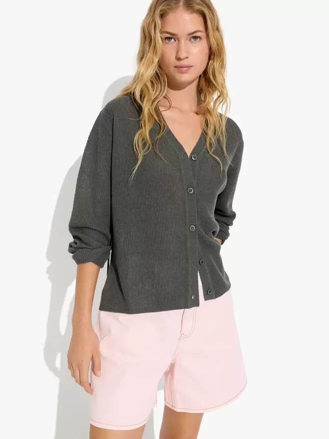 Cardigan de maille avec cordon ajustable