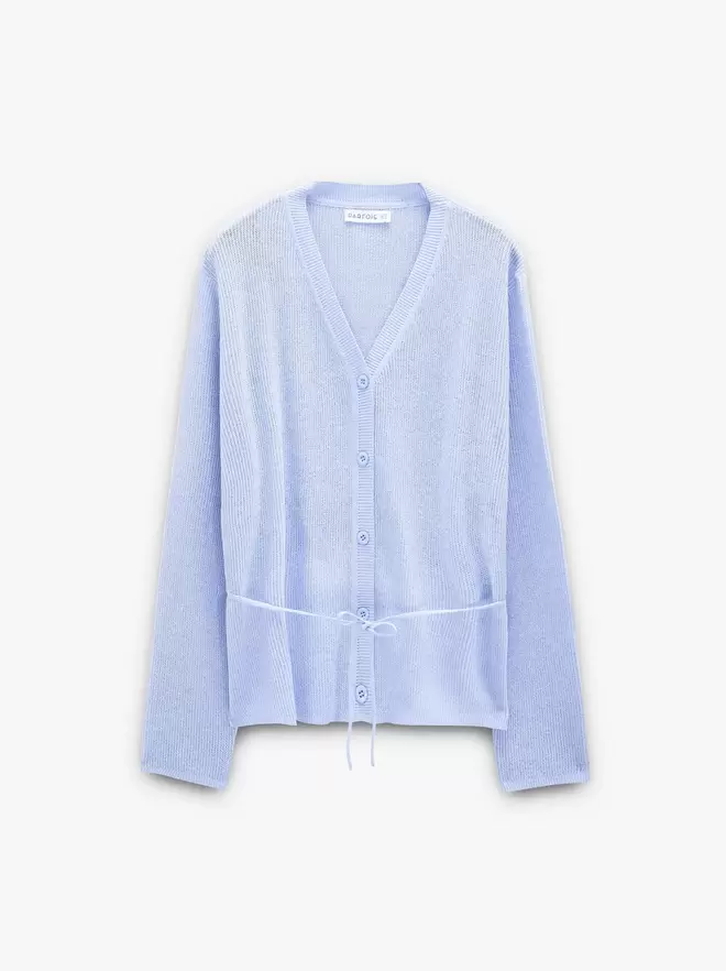 Cardigan de maille avec cordon ajustable