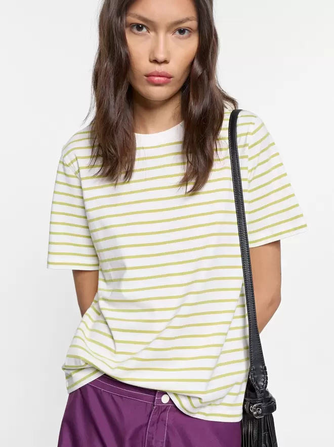 T-shirt en coton avec rayures