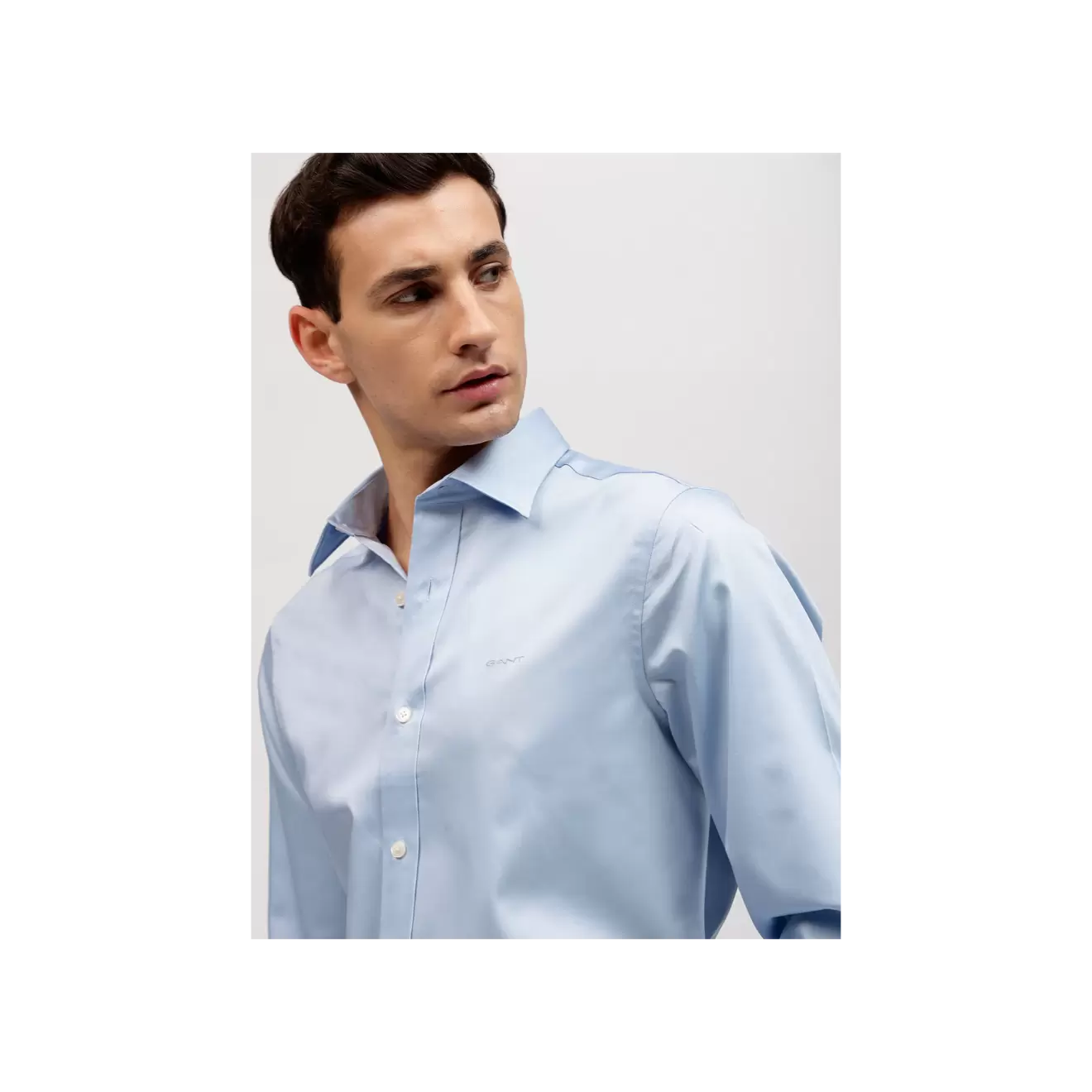 SLIM SATEEN SHIRT