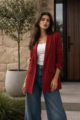 VESTE À MANCHES RETROUSSÉES