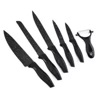 Set de 5 Couteaux Cuisine En Axier Inoxydable + Eplucheur.