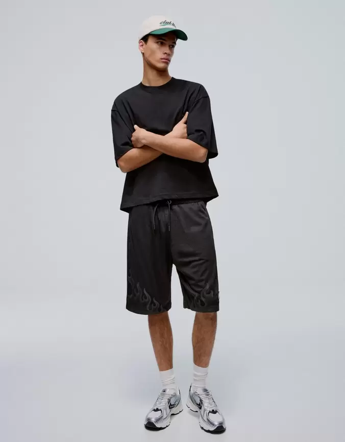 Bermuda mesh imprimé