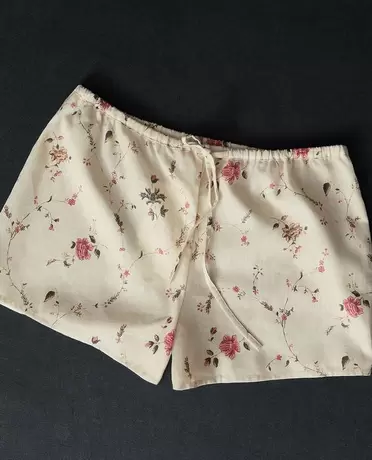 SHORT COTON ET LIN FLEURS | KATHARINE POLE