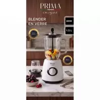 Prima خلاط زجاجي 1.5 لتر مع مطحنة مدمجة 300 واط