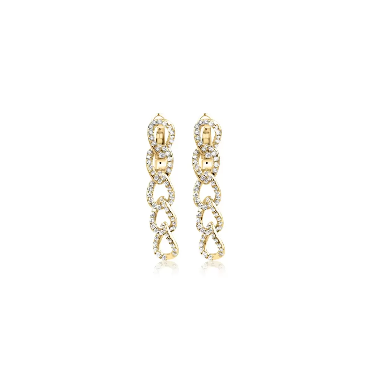 Boucles d'oreilles Excellence Plaqué Or 18K 3Mic