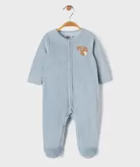 Pyjama dors-bien en velours côtes plates bébé