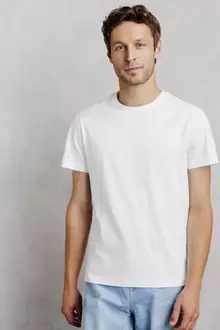 Tee shirt col rond en coton