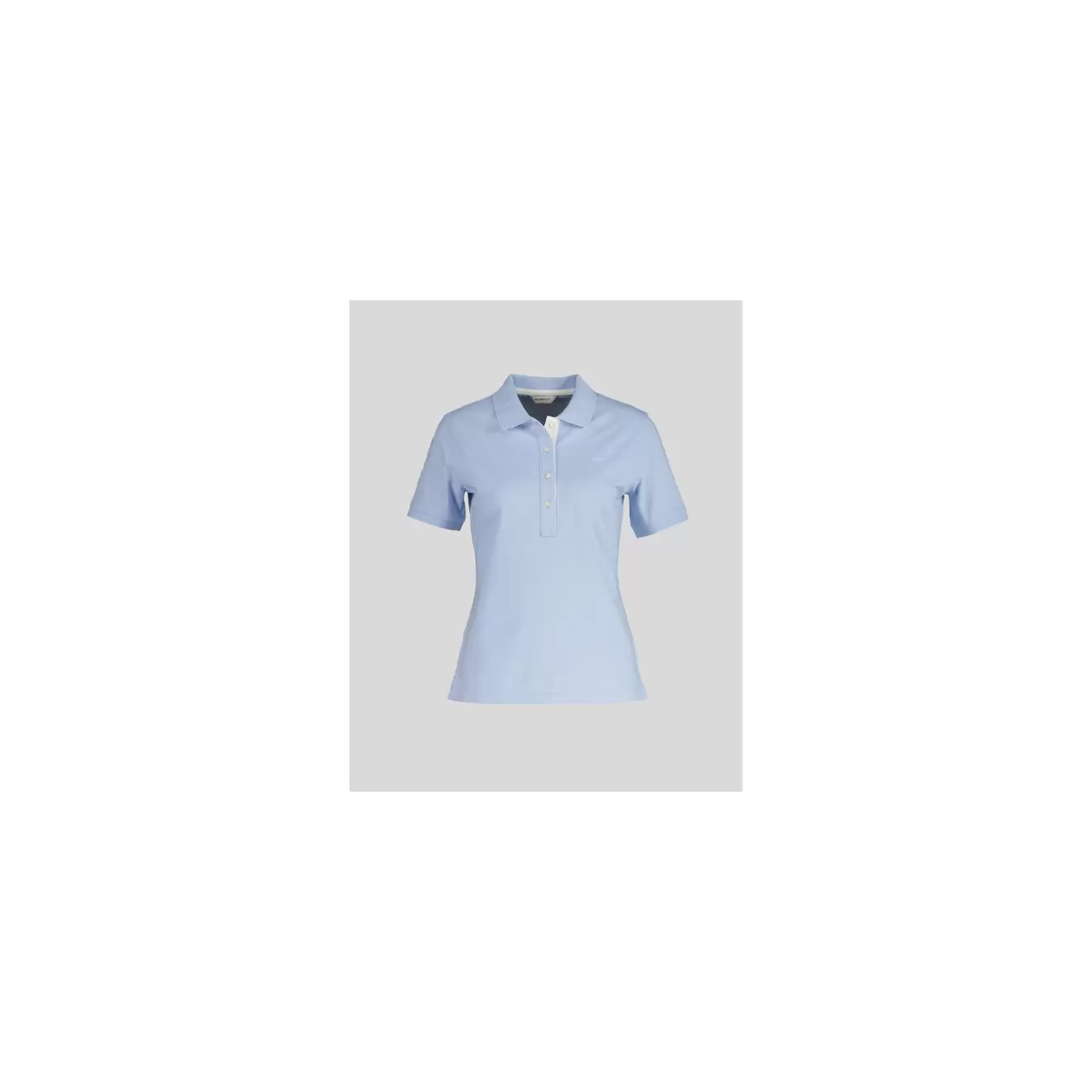 Polo en piqué à col contrasté