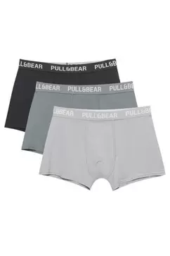 Pack de 3 boxers gris