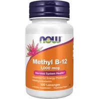 Now Foods ethyl B-12 (Methylcobalamin) 1,000 mcg, Nervous System Health*, 100 Lozenges