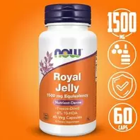 Now Foods Royale Jelly, Gelee royal 1500 mg - 60 Softgels