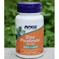 Now Foods زنك بيكولينات داعم لمناعة نباتي غير معدّل وراثيًا + ملصق هدية