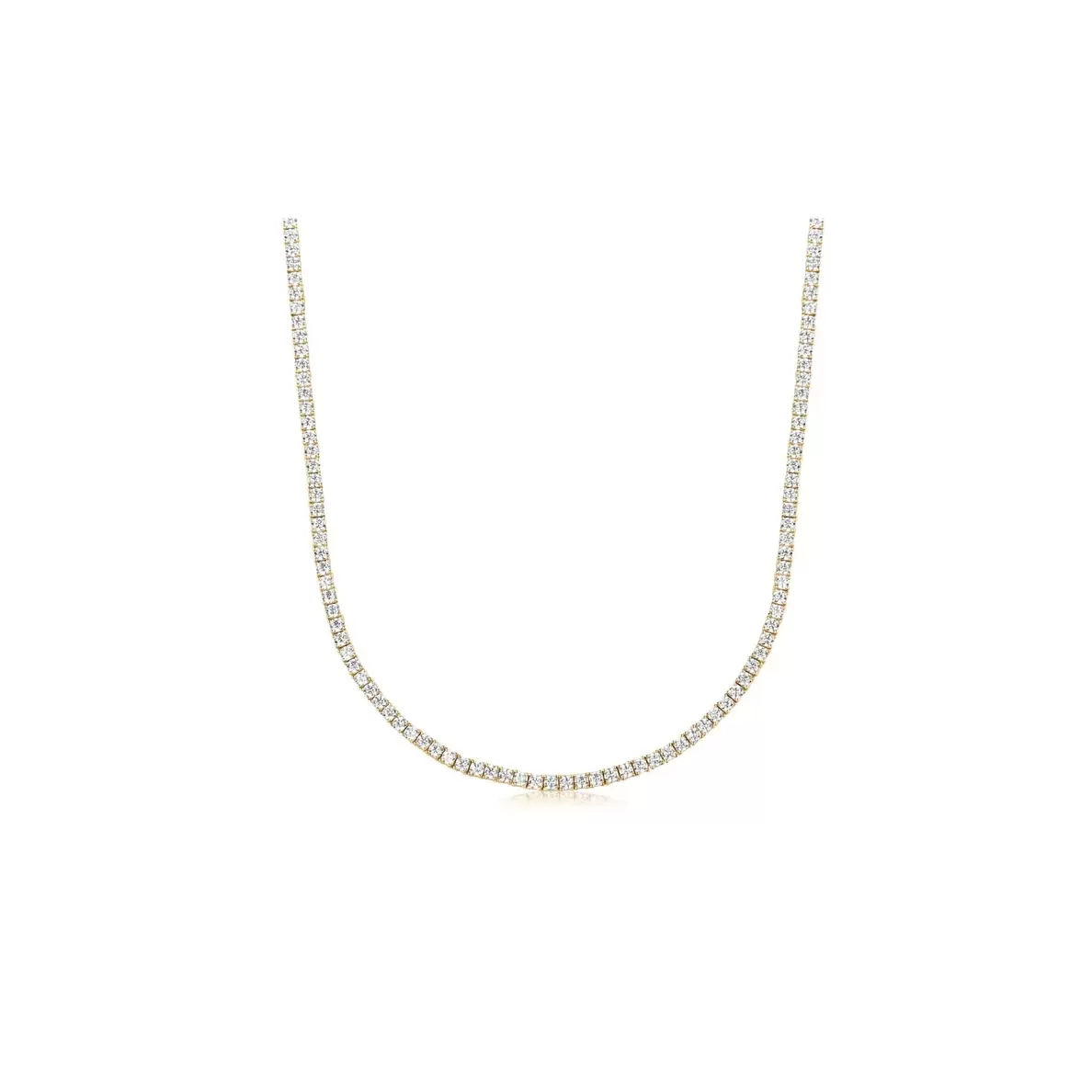 Collier rivière Excellence Plaqué Or 18K 3Mic
