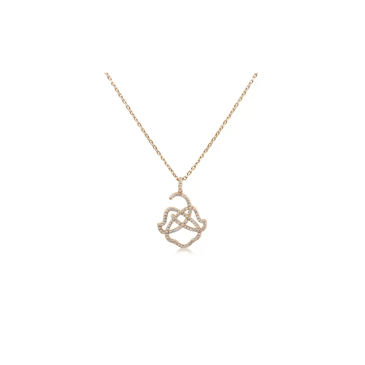 Pendentif Khmissa Excellence Argent 925 R.Gold
