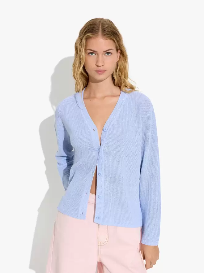 Cardigan de maille avec cordon ajustable