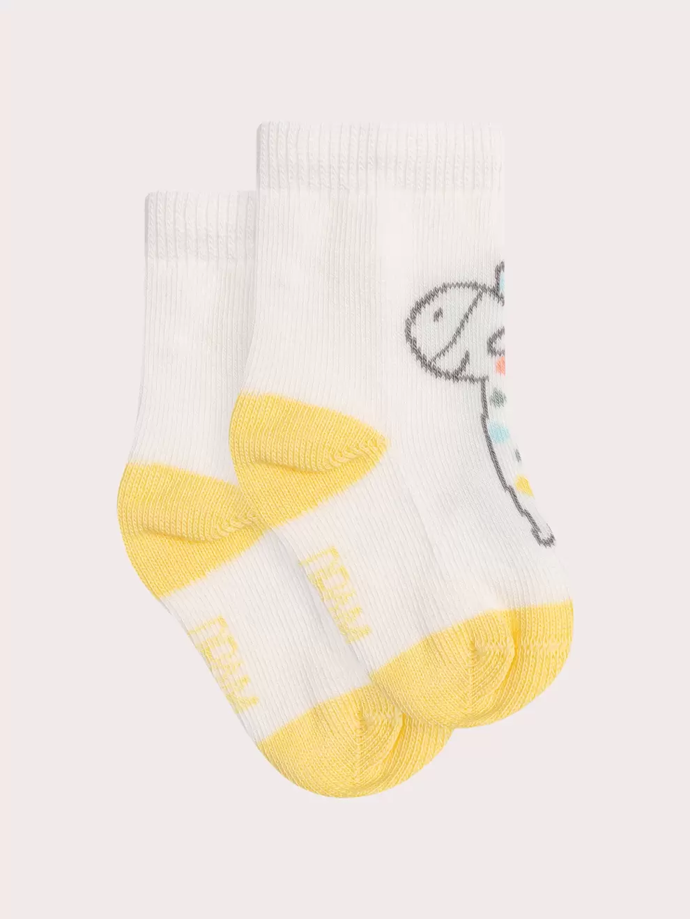 Chaussettes naissance motif girafe