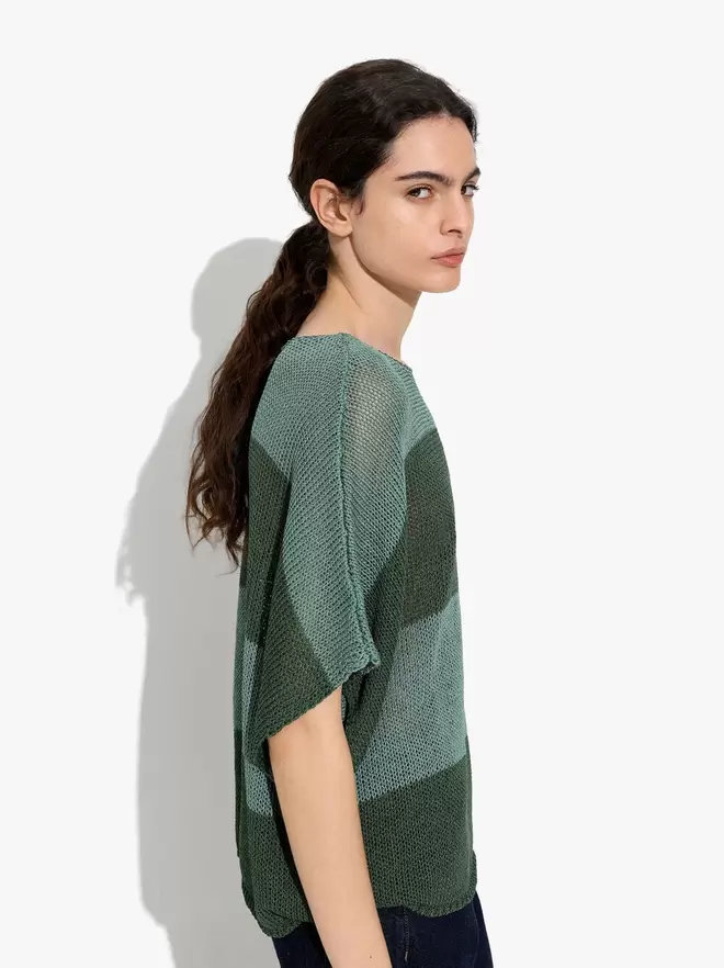 Pull en maille fine avec rayures
