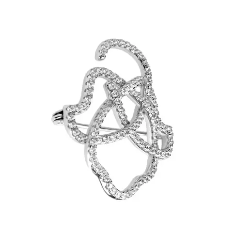 Broche khmissa Excellence Argent 925 Rh