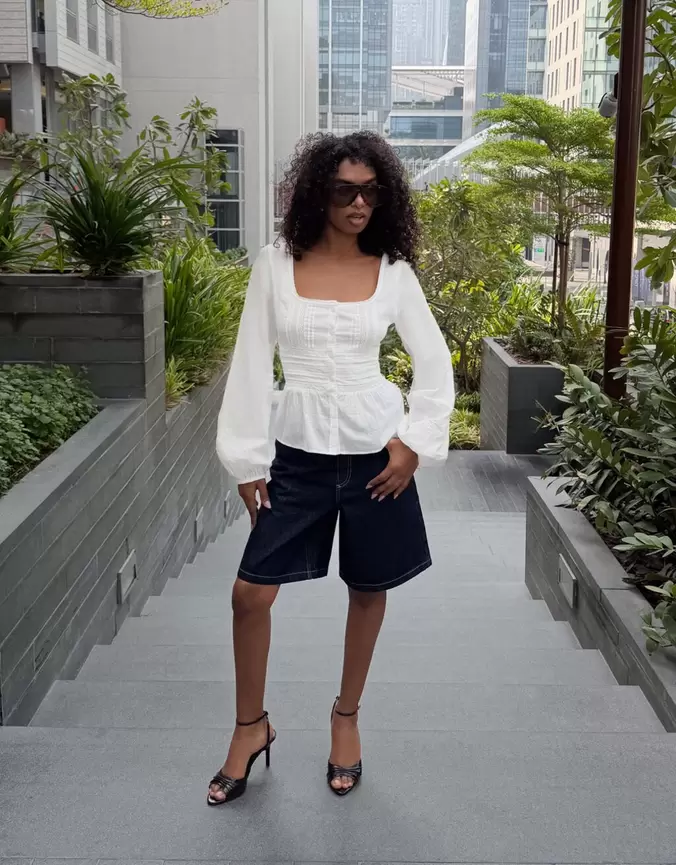 Blouse à boutons