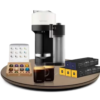 Pack Vertuo Lattissima + 2 Tasses Vertuo Mug + Assortiment de 50 capsules