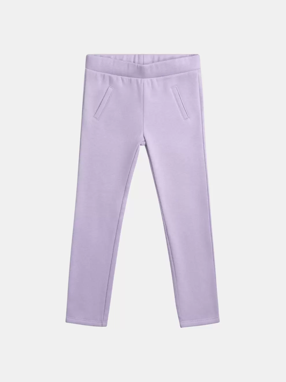 Pantalon en molleton doublé chaud violet pour fille