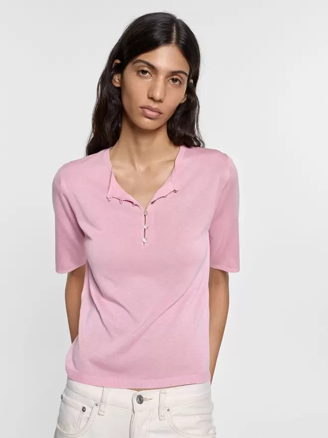 Pull en maille avec boutons