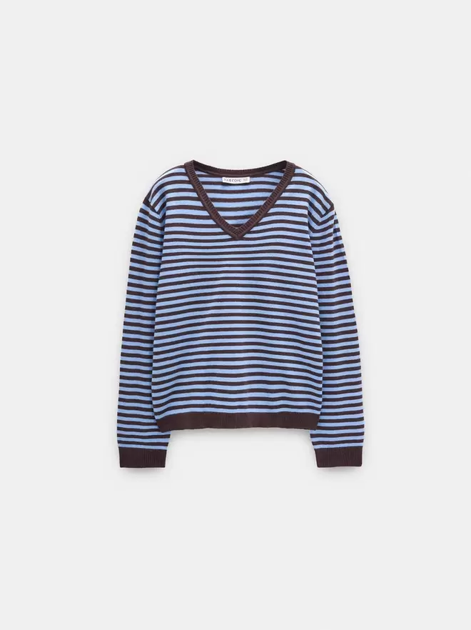 Pull en maille à rayures