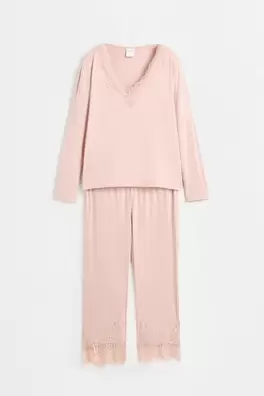 Long lace pyjamas