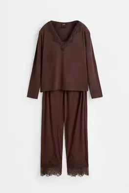 Long lace pyjamas
