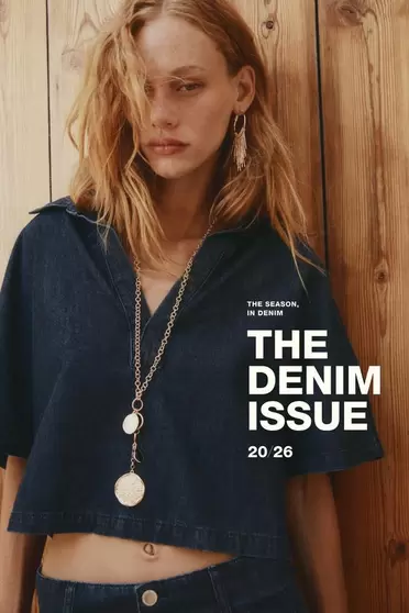 Cropped Indigo Denim Shirt