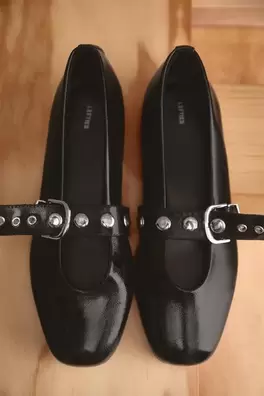 Studded ballet flats