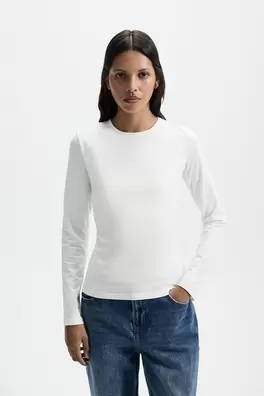 Long sleeve round neck T-shirt