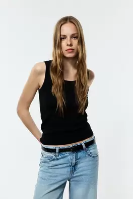 Basic flowing knit top