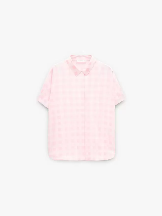 Chemise fluide avec carrés