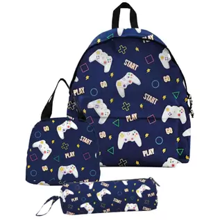 Set de sac à dos + trousse + sac à goûter